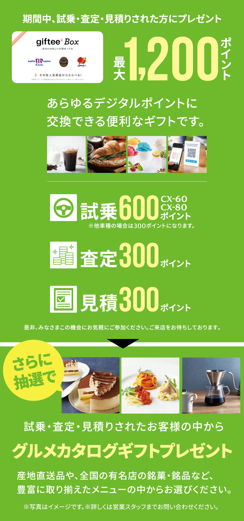 デジタルギフト最大1200ポイントプレゼント